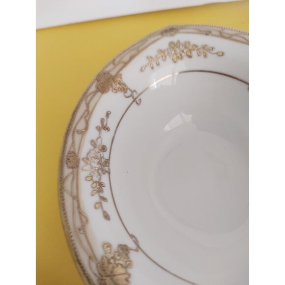 Vintage Hand Painted Nippon Japan Gold Encrusted Candy/Nut Bowl 1950's 5 3/4" - Picture 9 of 15